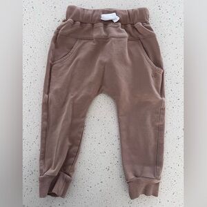 Little Bipsy Toddler Jogger Pants - brown size 2/3